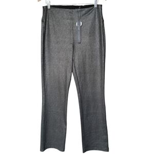 Lysse Knit Denim Metallic Coated Baby Boot Pants Size Large